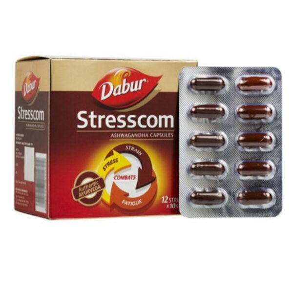 Stresscom/Стресском, против стресса, для улучшения настроения, 120 шт.