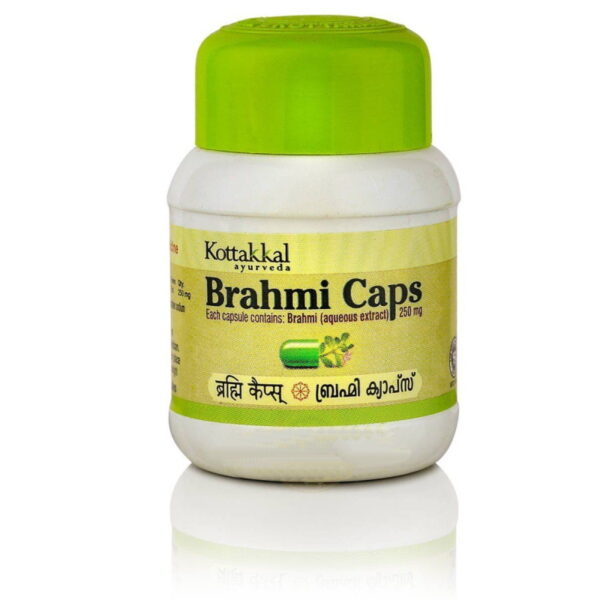 Brahmi Caps/Брахми в капсулах, тоник для стимуляции активности мозга, 60 шт.