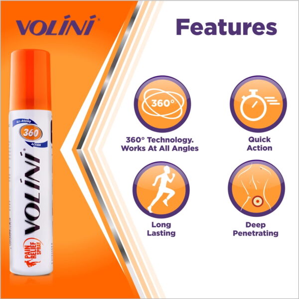 Volini Spray/Волини, спрей обезболивающий, для суставов и мышц, 60 мл