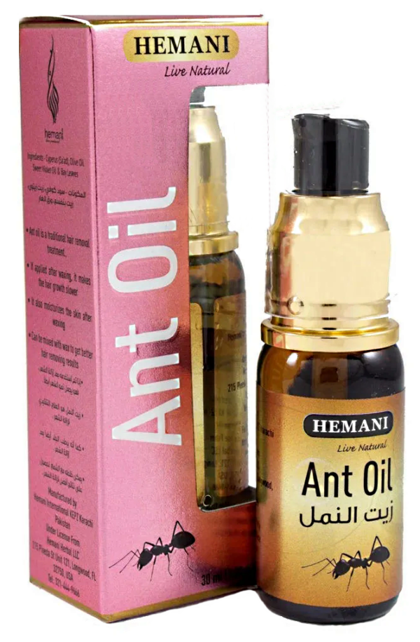 Ant Oil, муравьиное масло, природный депилятор, 30 мл