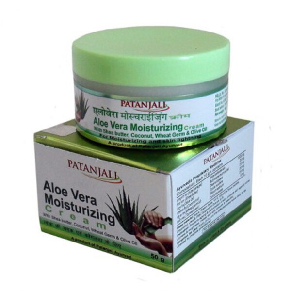 Aloe Vera Moisturizing Cream, увлажняющий крем для лица, с алоэ, 50 г