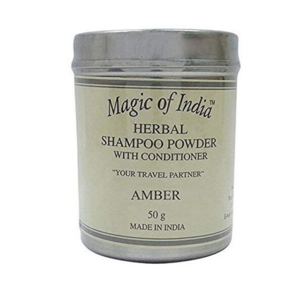 Shampoo Powder AMBER/Амбер, Сухой травяной шампунь-кондиционер (2в1), 50 г