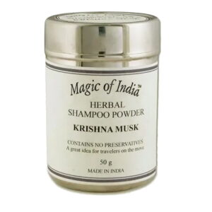 Shampoo Powder KRISHNA MUSK/Кришна Мускус, Сухой травяной шампунь-кондиционер (2в1), 50 г