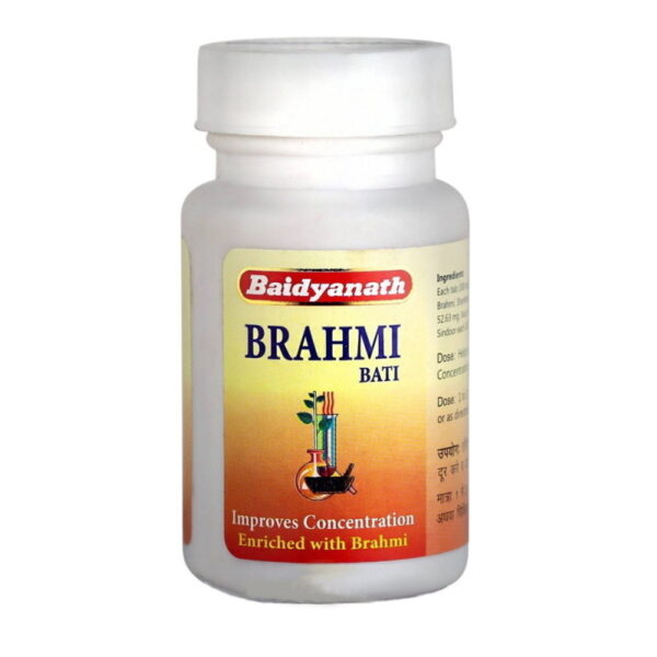 Brahmi Bati/Брахми Вати, тоник для мозга, умственная активность, 80 шт.