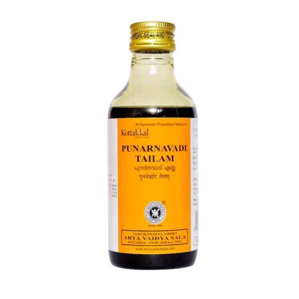 Punarnavadi Tailam/Пунарнавади Тайлам, массажное масло при анемии, водянке и отеках, 200 мл