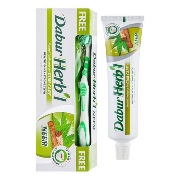 Herb’l Комплект: Зубная паста Neem, с нимом, 150 г + зубная щётка