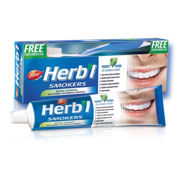 Herb’l Комплект: Зубная паста для курящих Smokers, 150 г + зубная щётка