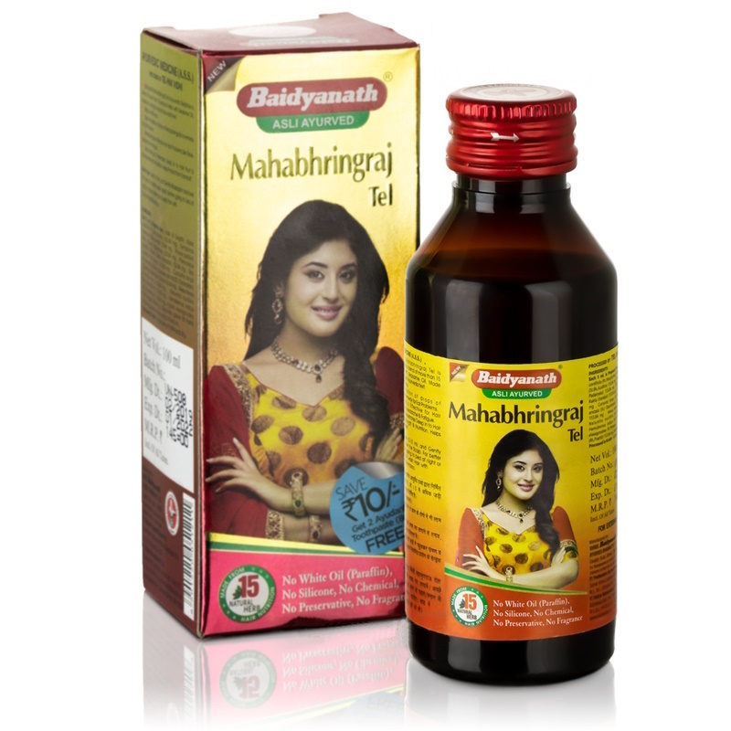 Mahabhringraj Tel/Махабрингарадж, масло для восстановления здоровья волос, 100 мл