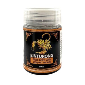 Binturong Black Balm/Бинтуронг, тайский бальзам обезболивающий, с ядом скорпиона, 50 г